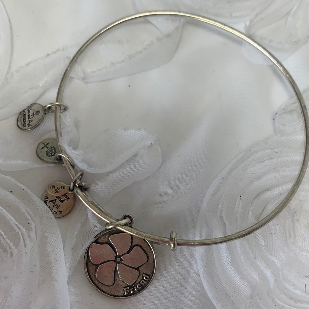 Alex and Ani Friend Charm Expandable Bracelet 2.0”-3.5”